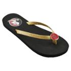 Women's Florida State Seminoles Flip Flops, Size: Small, Gold