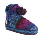 Women's Muk Luks Amira Bootie Slippers, Size: Large, Multicolor