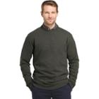 Men's Arrow Classic-fit Sueded Fleece Crewneck Sweater, Size: Large, Green Oth