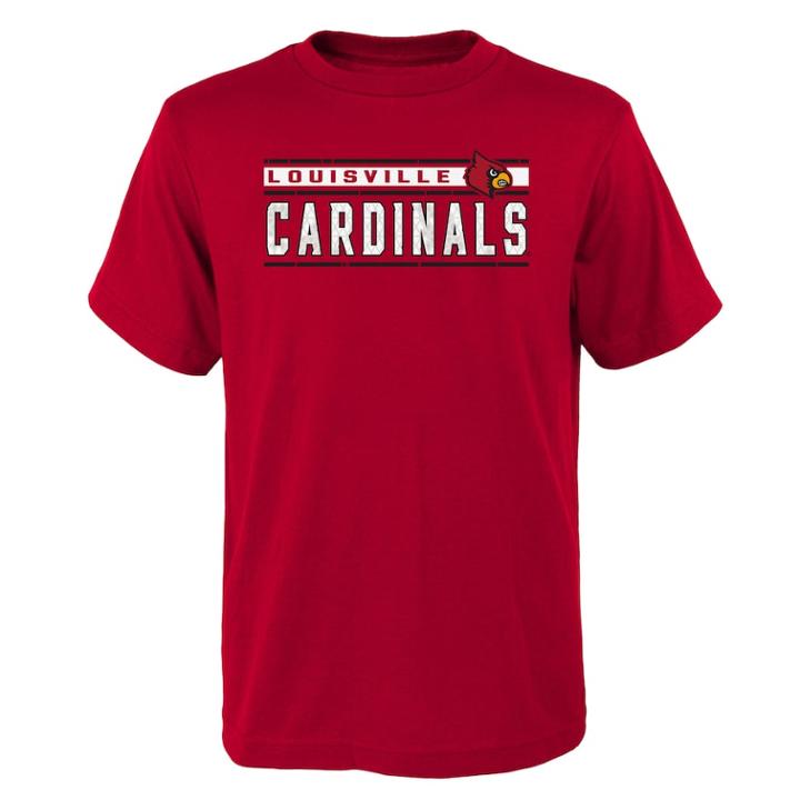 Boys' 4-18 Louisville Cardinals Regeneration Tee, Size: 8-10, Dark Red