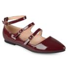 Journee Collection Essie Women's Flats, Size: 6, Dark Red