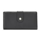 Apt. 9&reg; Soho Leather Rfid-blocking Tab Clutch, Women's, Black