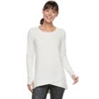 Women's Tek Gear&reg; Cross Over Hem Tunic, Size: Large, Light Grey