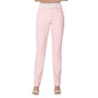 Women's Chaps Solid Straight-leg Pants, Size: 6, Pink