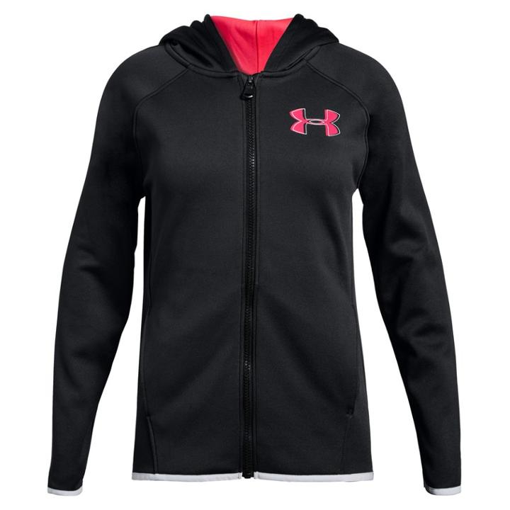 Girls 7-16 Under Armour Fleece Full Zip Hoodie, Size: Large, Black