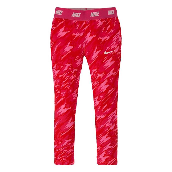 Girls 4-6x Nike Dri-fit Printed Performance Leggings, Girl's, Size: 6x, Light Pink