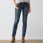 Women's Sonoma Goods For Life&trade; Slim Fit Straight-leg Jeans, Size: 4 T/l, Dark Blue