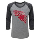 Girls 4-6x Wisconsin Badgers Raglan Tee, Size: M(5/6), Med Grey