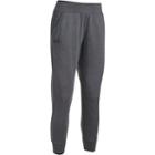 Women's Under Armour French Terry Ankle Crop Pants, Size: Medium, Grey Other