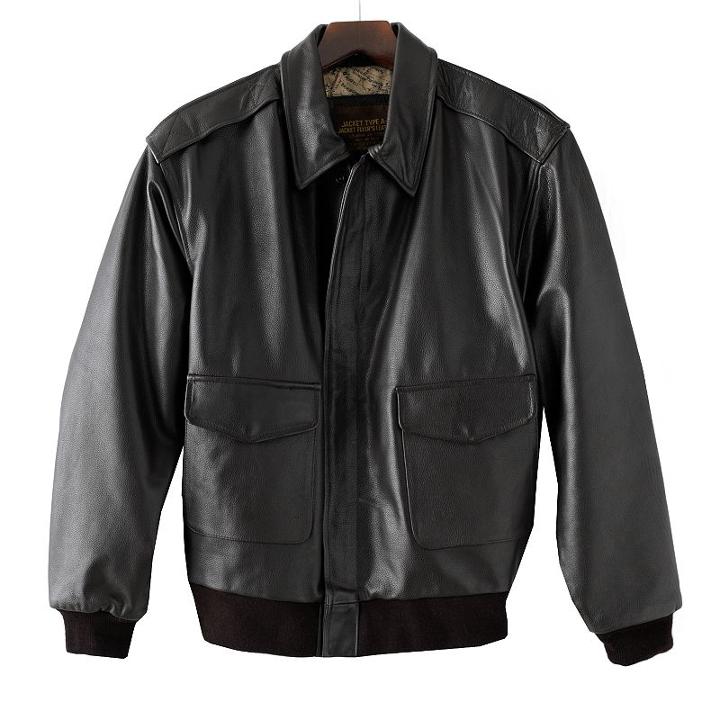 Men's Excelled A-2 Leather Bomber Jacket, Size: Medium, Brown