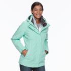 Women's Zeroxposur Darline Hooded 3-in-1 Stretch Systems Jacket, Size: Xl, Green Oth