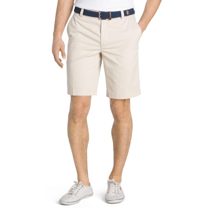 Big & Tall Izod Saltwater Classic-fit Flex Waist Flat-front Shorts, Men's, Size: 46, Lt Beige