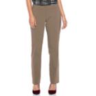 Women's Apt. 9&reg; Torie Curvy Straight-leg Dress Pants, Size: 16 Short, Brown