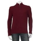 Big & Tall Croft & Barrow&reg; Classic-fit 5gg Quarter-zip Sweater, Men's, Size: 2xb, Dark Red