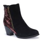 Muk Luks Lizzie Women's Water Resistant Ankle Boots, Size: 7, Black