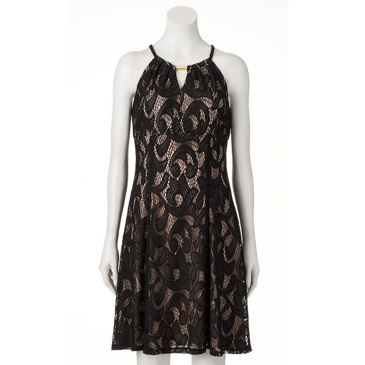 Women's Suite 7 Lace Empire Dress, Size: 12, Oxford