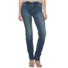 Women's Apt. 9&reg; Comfort Waistband Straight-leg Jeans, Size: 10, Med Blue
