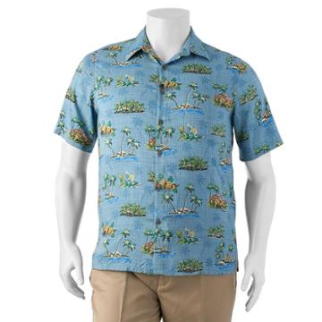 Big & Tall Batik Bay Classic-fit Tropical Button-down Shirt, Men's, Size: 2xb, Dark Green