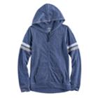 Girls 7-16 So&reg; Zip-up Soft Hoodie, Size: 16, Blue (navy)
