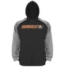 Big & Tall Cincinnati Bengals Fleece Hoodie, Men's, Size: M Tall, Black