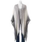 Sonoma Goods For Life&trade; Fade Away Striped Ruana, Women's, Grey Other