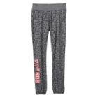 Girls 7-16 So&reg; French Terry Graphic Jogger Pants, Girl's, Size: 12, Silver