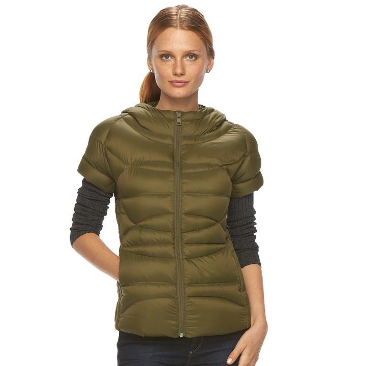 Women's Neo-i By Orobos Hooded Down Puffer Jacket, Size: Xs, Green