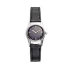 Seiko Women's Braille Leather Watch - Swl001, Black