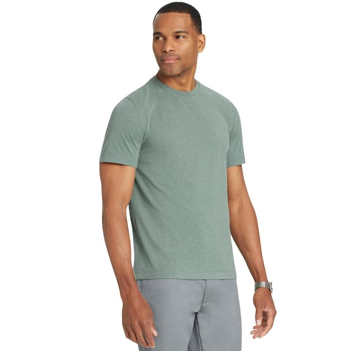 Men's Van Heusen Traveler Classic-fit Stretch Crewneck Tee, Size: Medium, Green