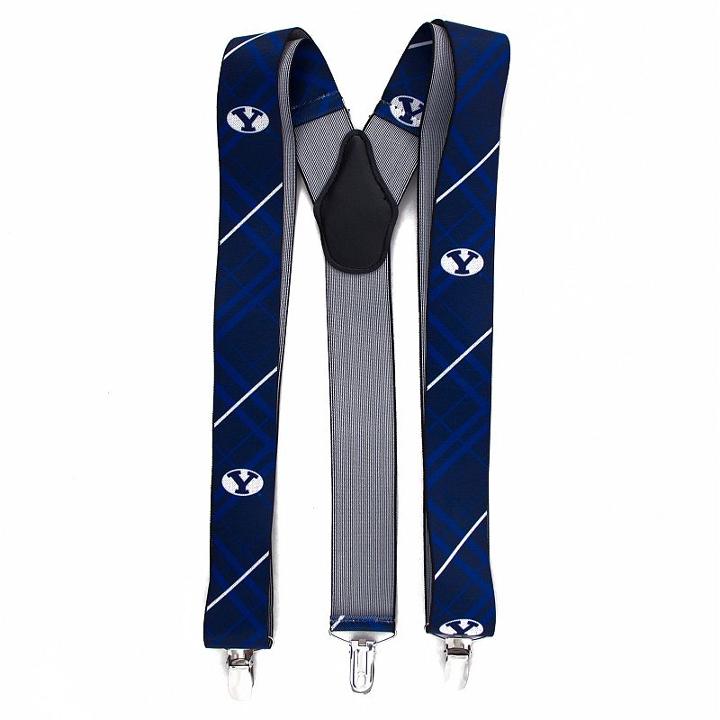 Men's Byu Cougars Oxford Suspenders, Blue