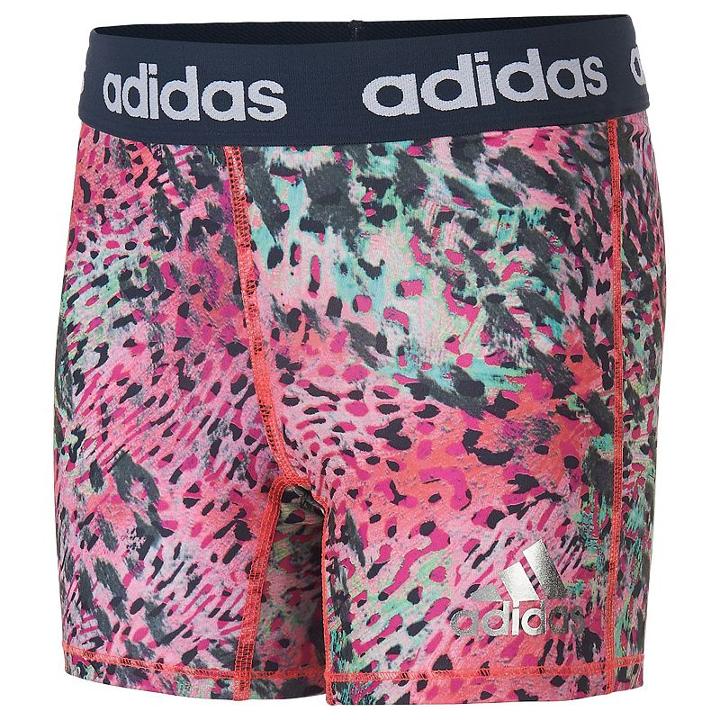 Girls 7-16 Adidas Climalite Printed Tight Shorts, Girl's, Size: Medium, Ovrfl Oth