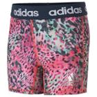 Girls 7-16 Adidas Climalite Printed Tight Shorts, Girl's, Size: Medium, Ovrfl Oth