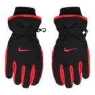 Boys Nike Ski Gloves, Light Red