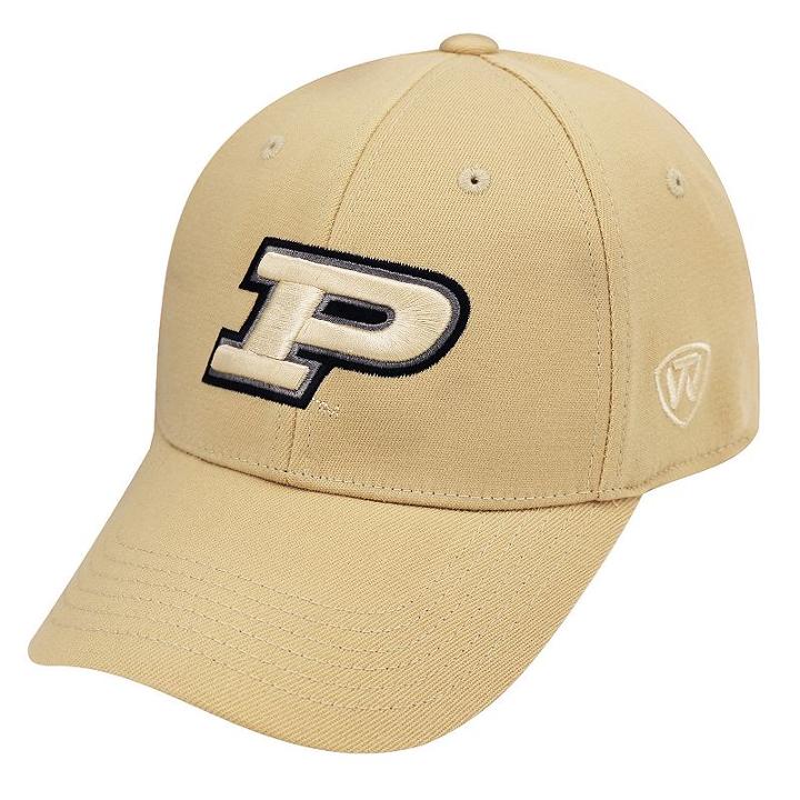 Adult Top Of The World Purdue Boilermakers One-fit Cap, Men's, Gold