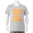 Big & Tall Adidas Grind Now Rise Later Climalite Tee, Men's, Size: L Tall, Med Grey