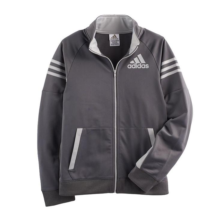 Boys 8-20 Adidas League Track Jacket, Size: Large, Dark Grey