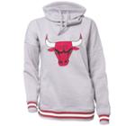 Women's Chicago Bulls Triple Double Fleece Hoodie, Size: Small, Grey