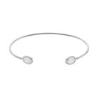 Lc Lauren Conrad Cubic Zirconia Oval Cuff Bracelet, Women's, White