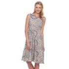 Women's Dana Buchman Sleeveless Paneled Circle Cut Dress, Size: 6, Beig/green (beig/khaki)