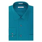 Big & Tall Van Heusen Regular-fit Solid Lux Sateen No-iron Spread-collar Dress Shirt, Men's, Size: 18 35/6t, Blue Other