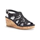 So&reg; Grove Girls' Wedge Sandals, Girl's, Size: 5, Black