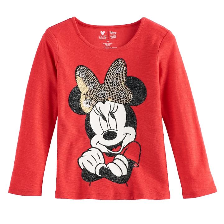 Toddler Girls Disney Minnie Mouse Graphic Tee By Jumping Beans&reg;, Size: 4t, Turquoise/blue (turq/aqua)