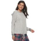 Women's Sonoma Goods For Life&trade; Snit Banded Hoodie, Size: Xxl, Light Grey