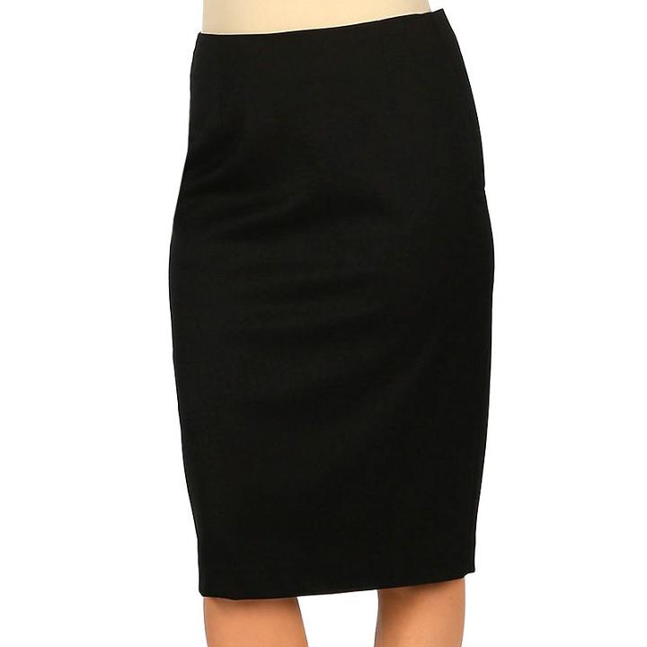 Women's Harve Benard Pencil Skirt, Size: 6, Black