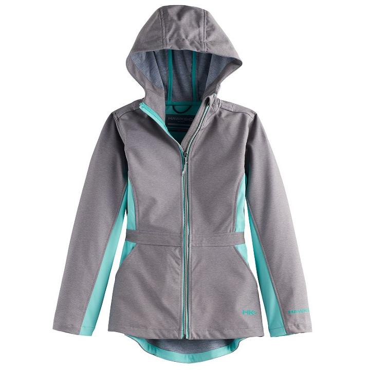Girls 4-16 Hawke & Co Midweight Softshell Jacket, Size: 7-8, Grey Other
