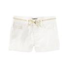 Girls 4-8 Oshkosh B'gosh&reg; White Solid Shorts, Girl's, Size: 6x