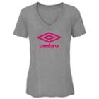 Women's Umbro Logo Graphic Tee, Size: Medium, Grey