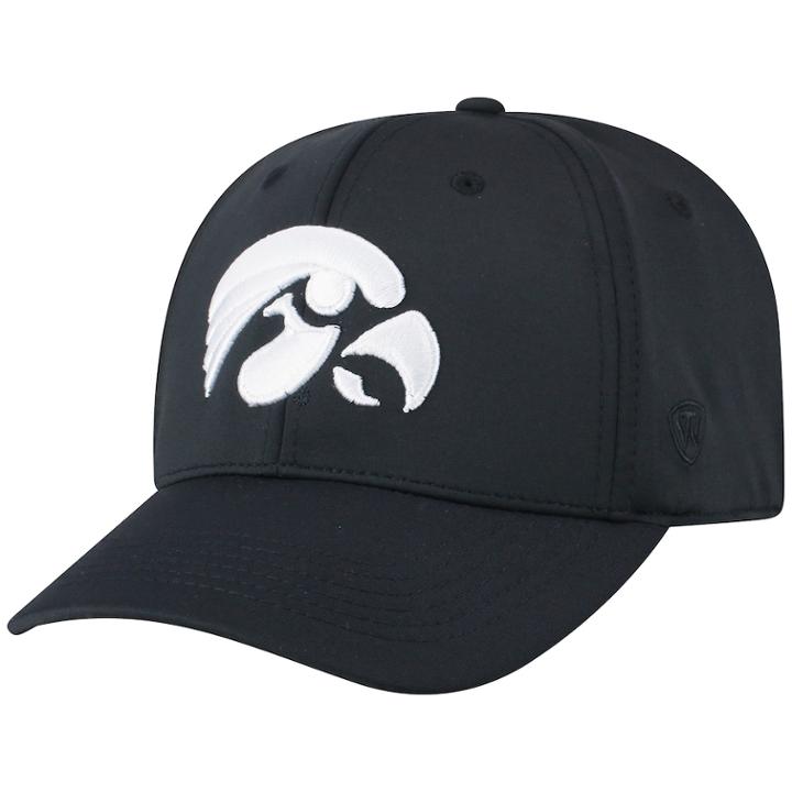 Adult Top Of The World Iowa Hawkeyes Tension Cap, Men's, Black