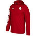 Men's Adidas Indiana Hoosiers Sideline Training Hooded Pullover, Size: Medium, Red