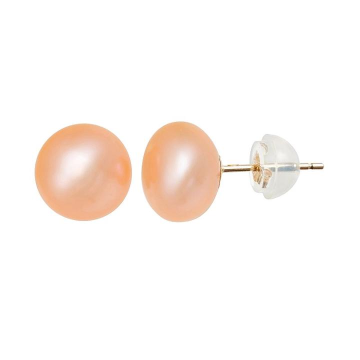 14k Gold Dyed Freshwater Cultured Pearl Stud Earrings, Women's, Pink